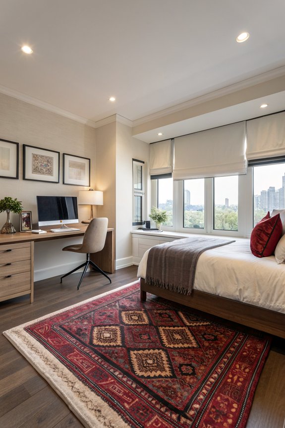 define spaces with rugs