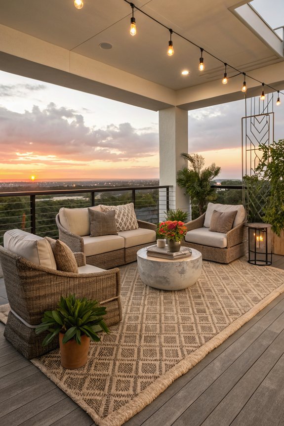 define spaces with rugs