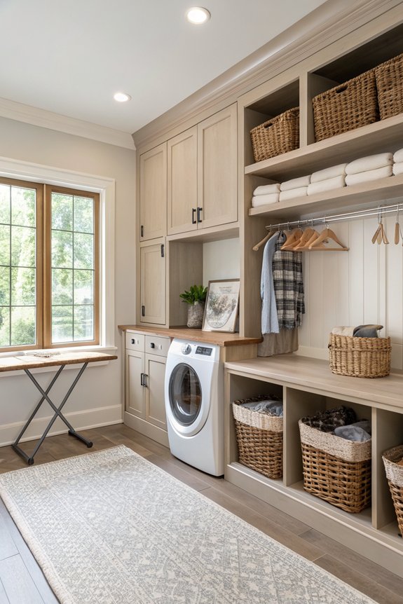 efficient laundry folding station