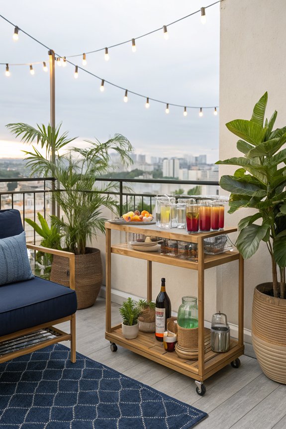 elevate gatherings with bar cart