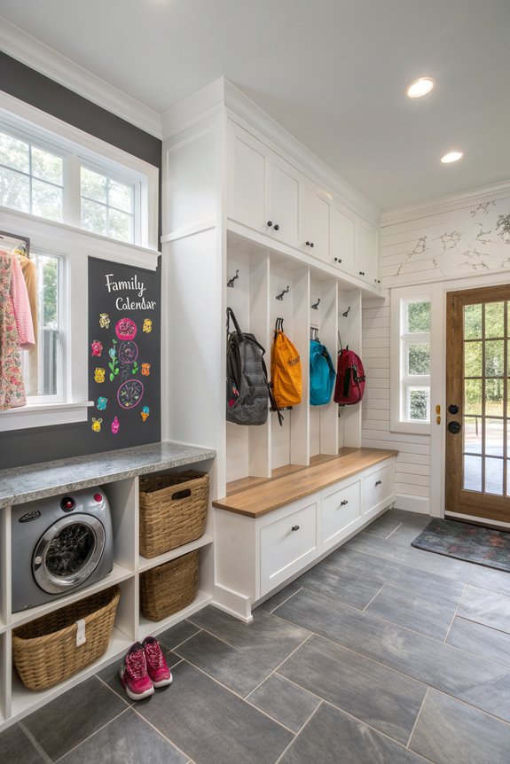 family organization in mudroom