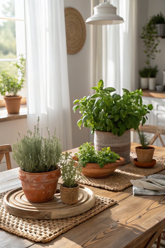 fresh herbs enhance dining