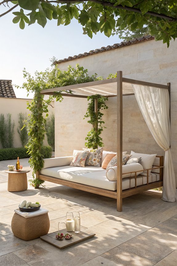 luxurious outdoor relaxation daybeds