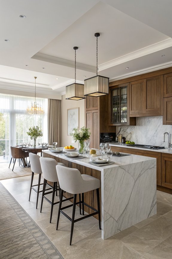 maximize kitchen island seating