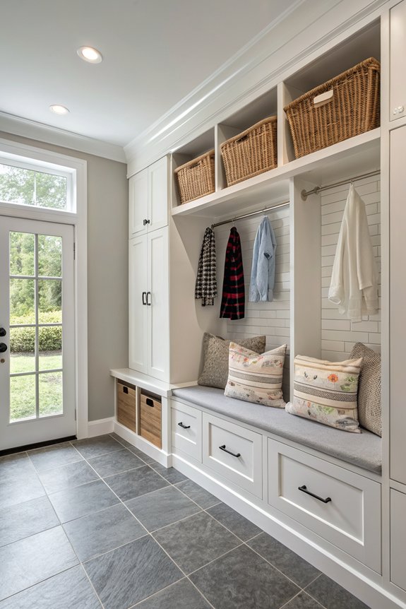 maximize mudroom laundry efficiency