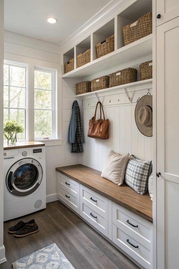 maximize small laundry mudroom