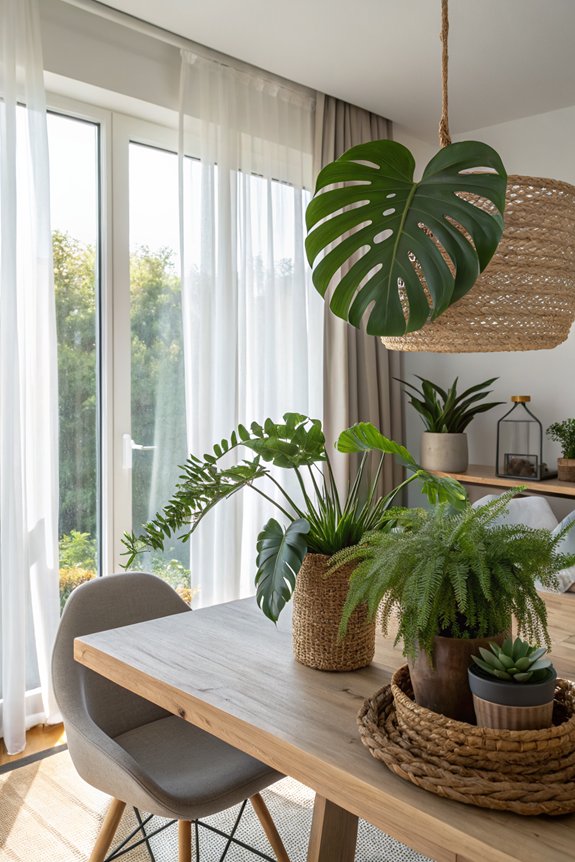 mixing plant textures creatively