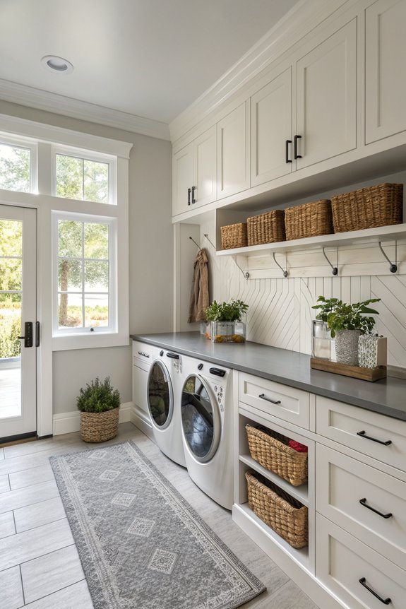 mudroom laundry efficiency combo