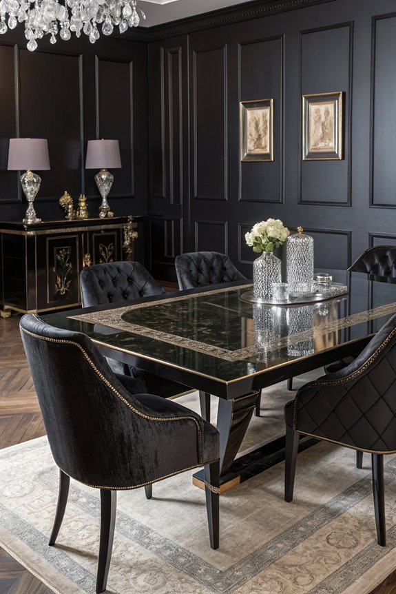 opulent high gloss dining tables