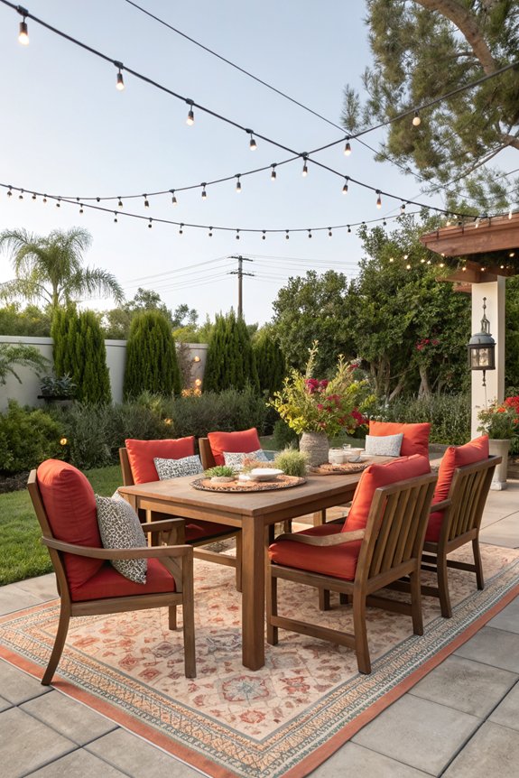 outdoor dining set selection