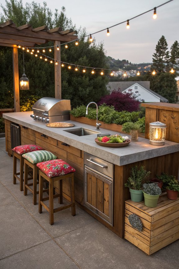 outdoor kitchen island essentials
