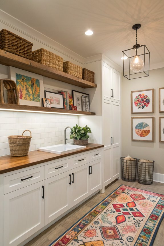 personalize laundry space decor