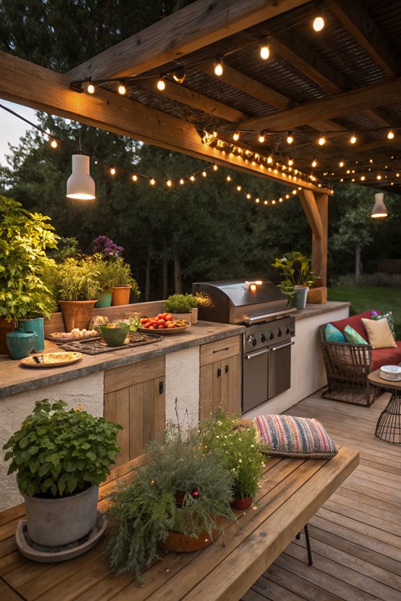 personalize outdoor kitchen style