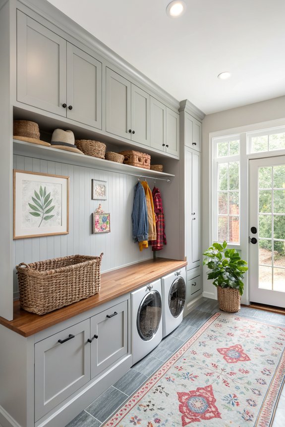 personalize your mudroom laundry