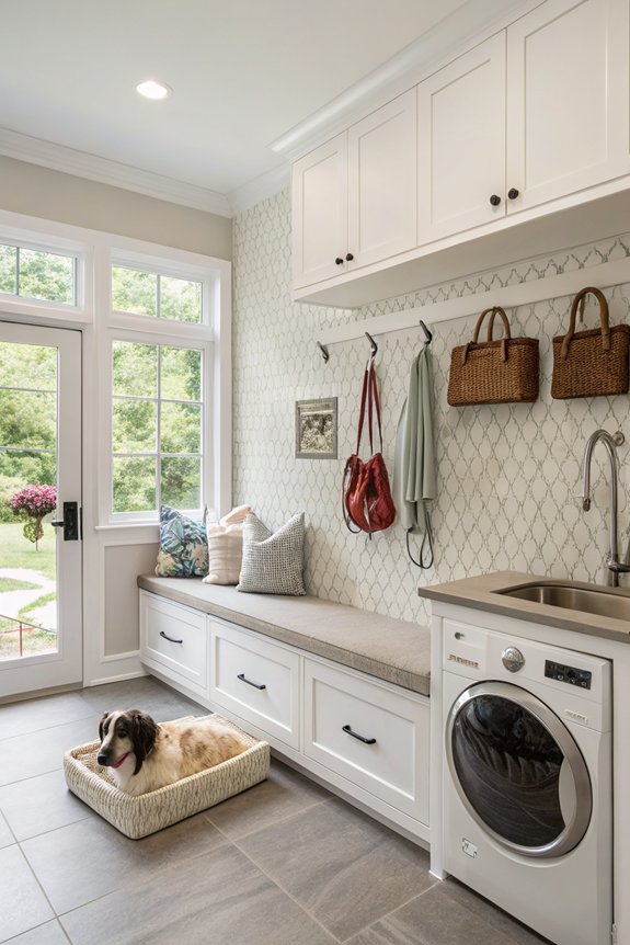 pet friendly mudroom design