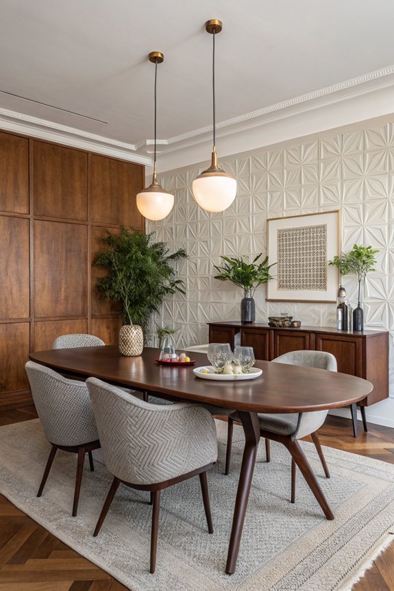 retro dark wood elegance