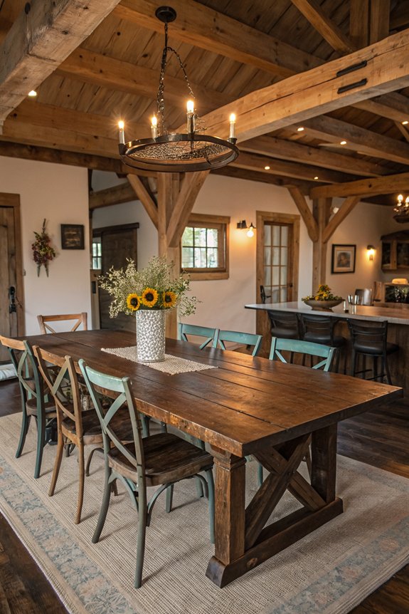 rustic elegance for dining