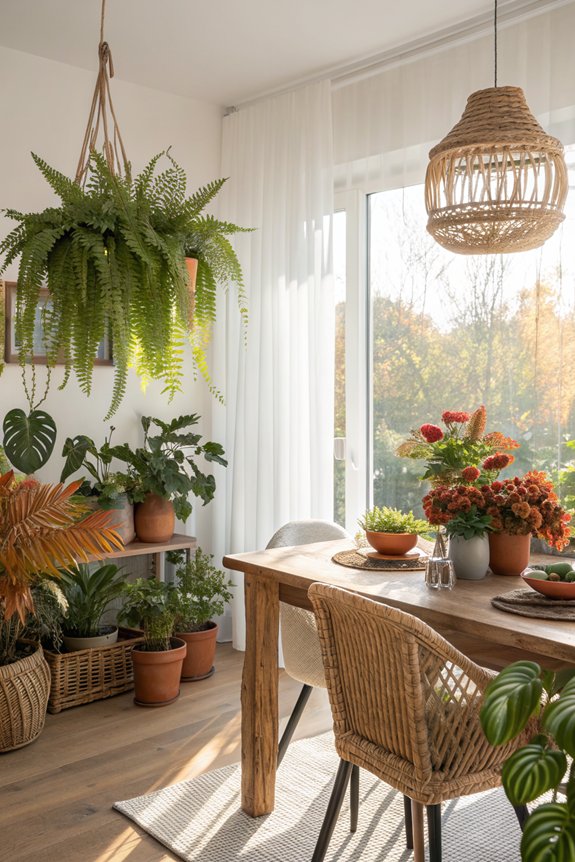 seasonal plants for dining