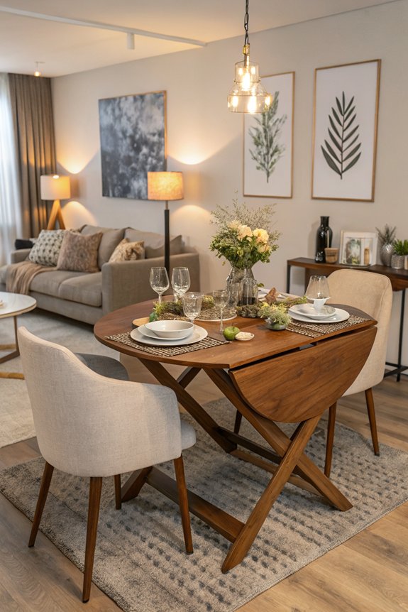 space saving folding tables