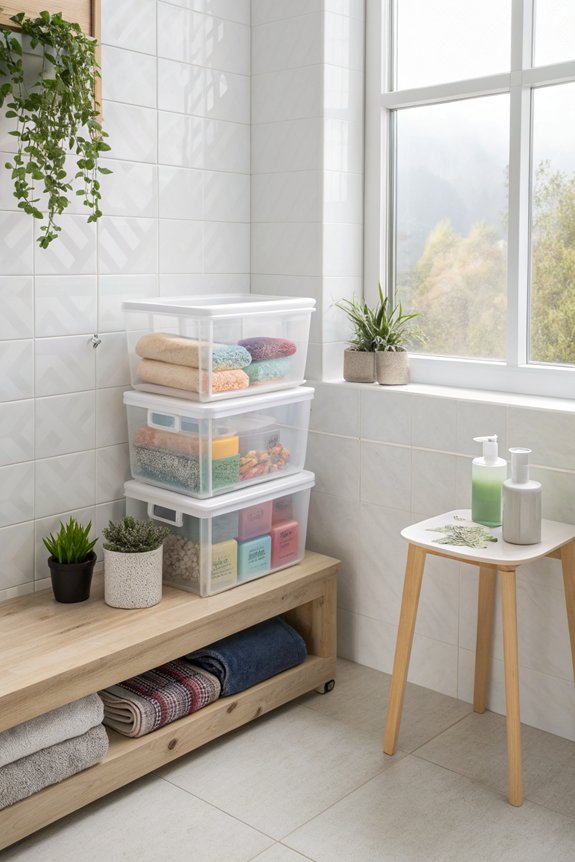 stackable bins maximize organization