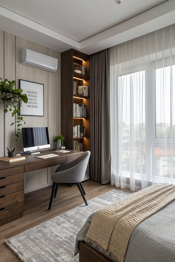 stylish desk enhances productivity