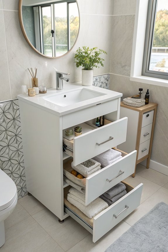 stylish functional bathroom vanities