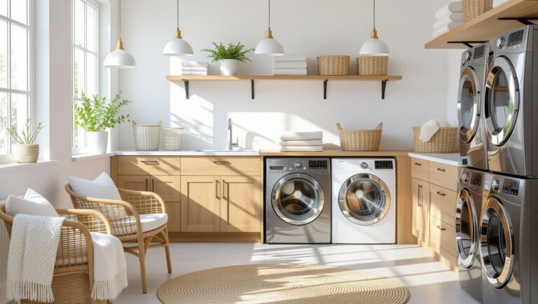 stylish laundry room tables