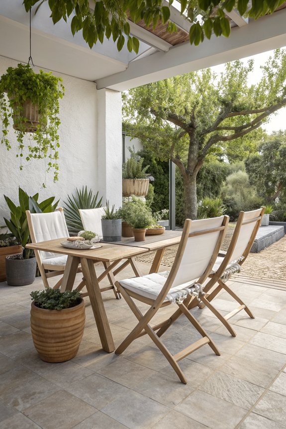 stylish space saving folding chairs