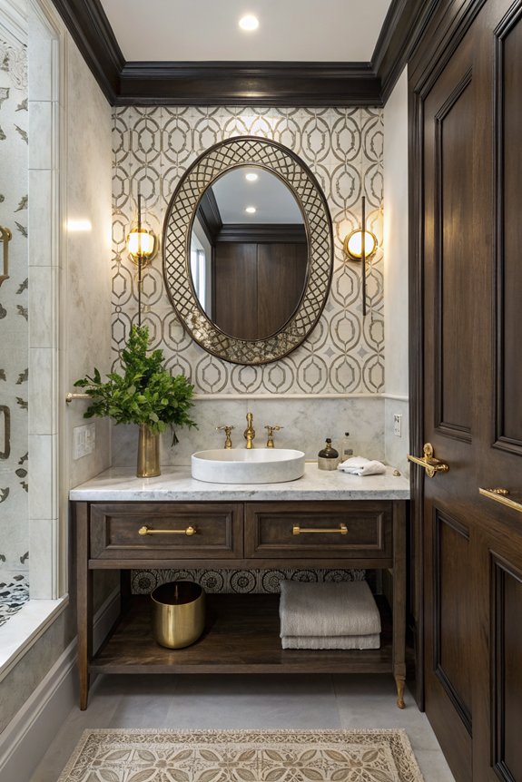 vintage charm in bathrooms