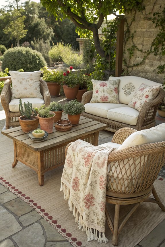 vintage wicker furniture charm