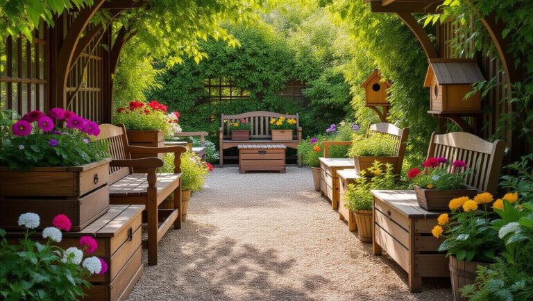 wooden garden storage ideas