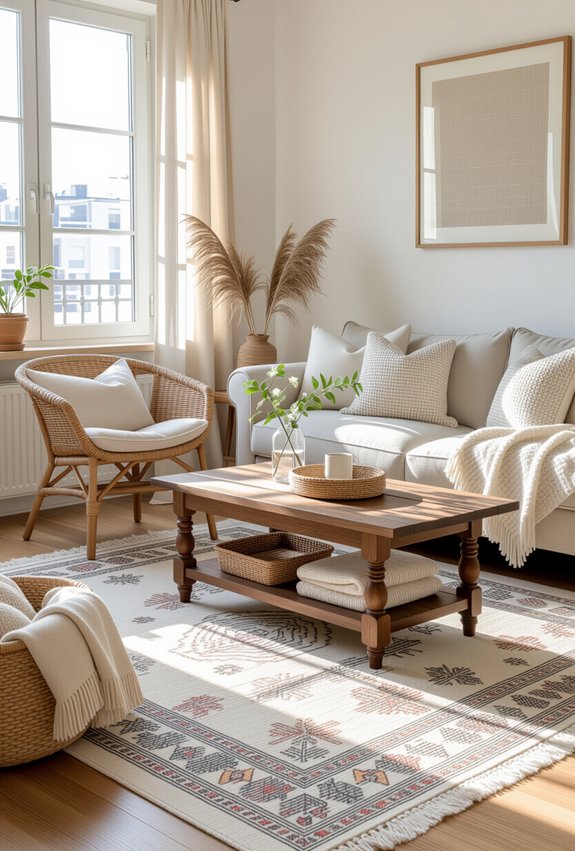 define spaces with rugs