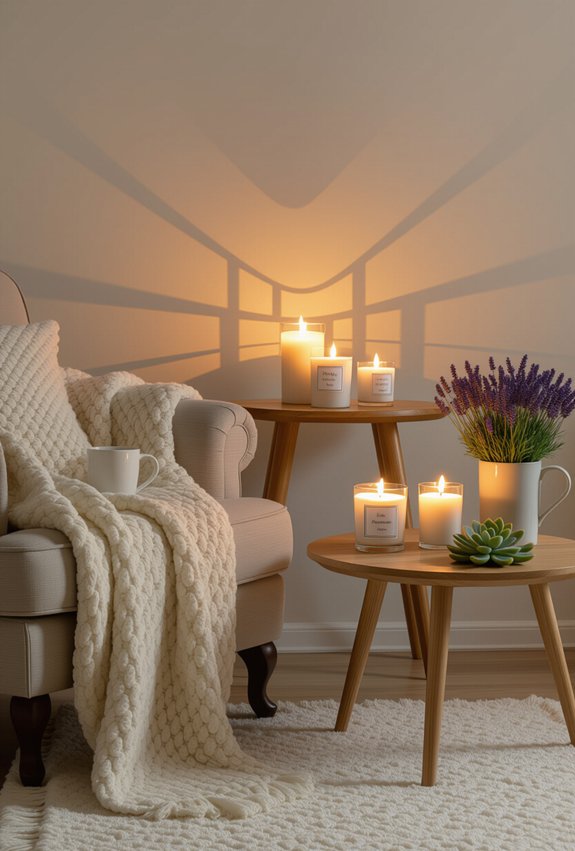 enhance atmosphere with candles
