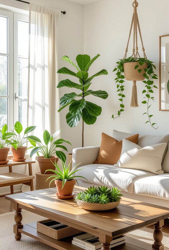 enhance space with plants