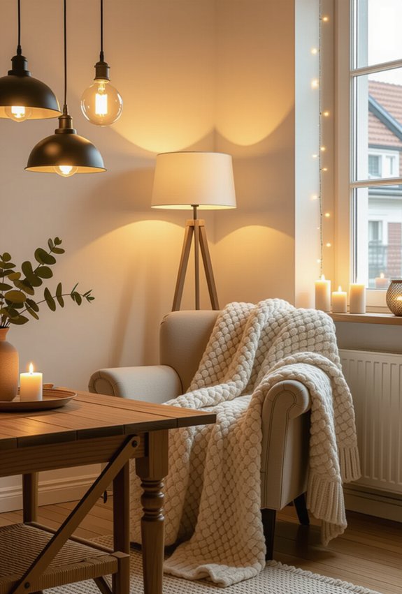 layered lighting enhances ambiance