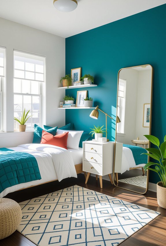 mirrors enhance small spaces