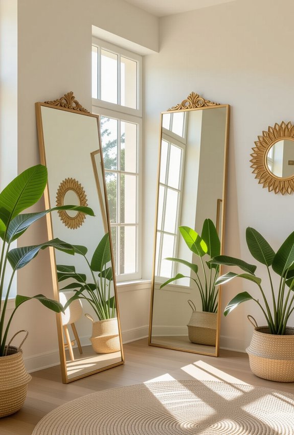 mirrors expand light and space