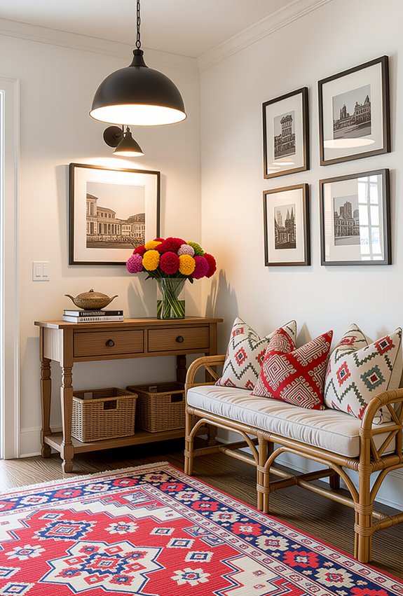 welcoming personal stylish entryway